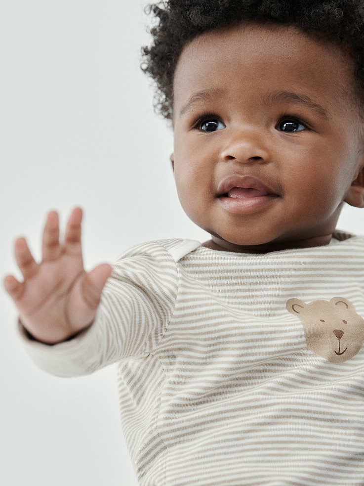 Image 3 of 3, Baby First Favorites Organic Cotton Brannan Bear Bodysuit (3-Pack)