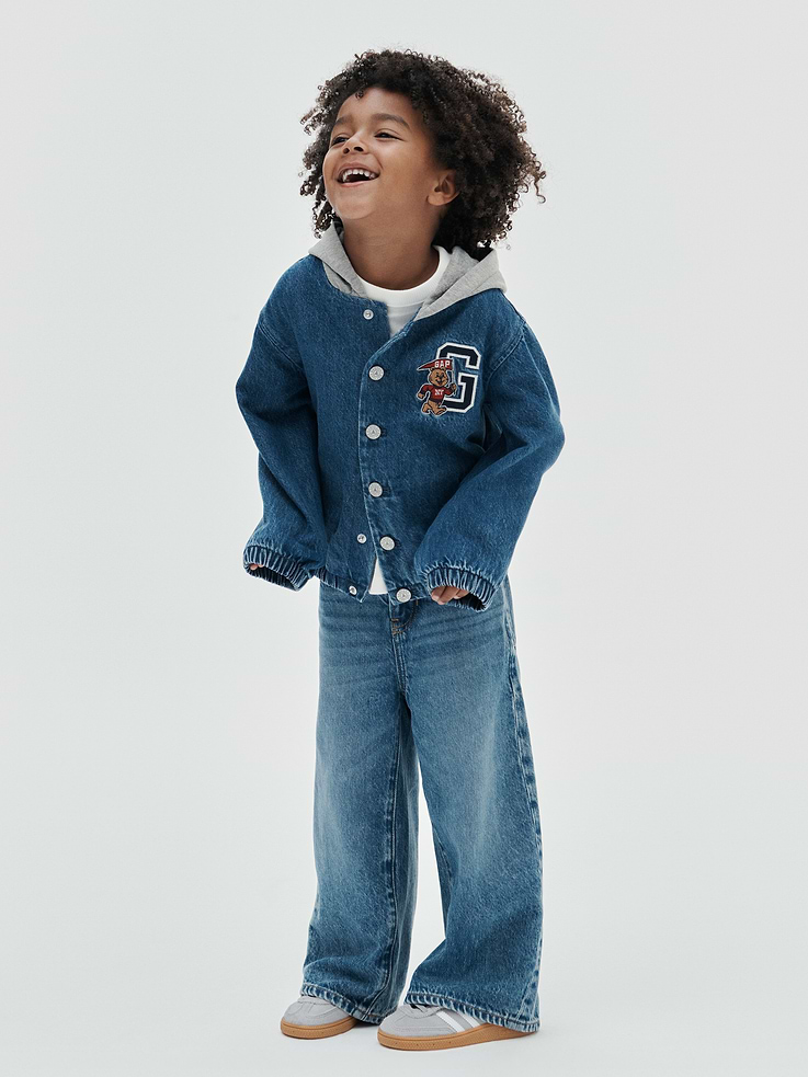 Image 4 of 4, Baby & Toddler Extra Baggy Jeans