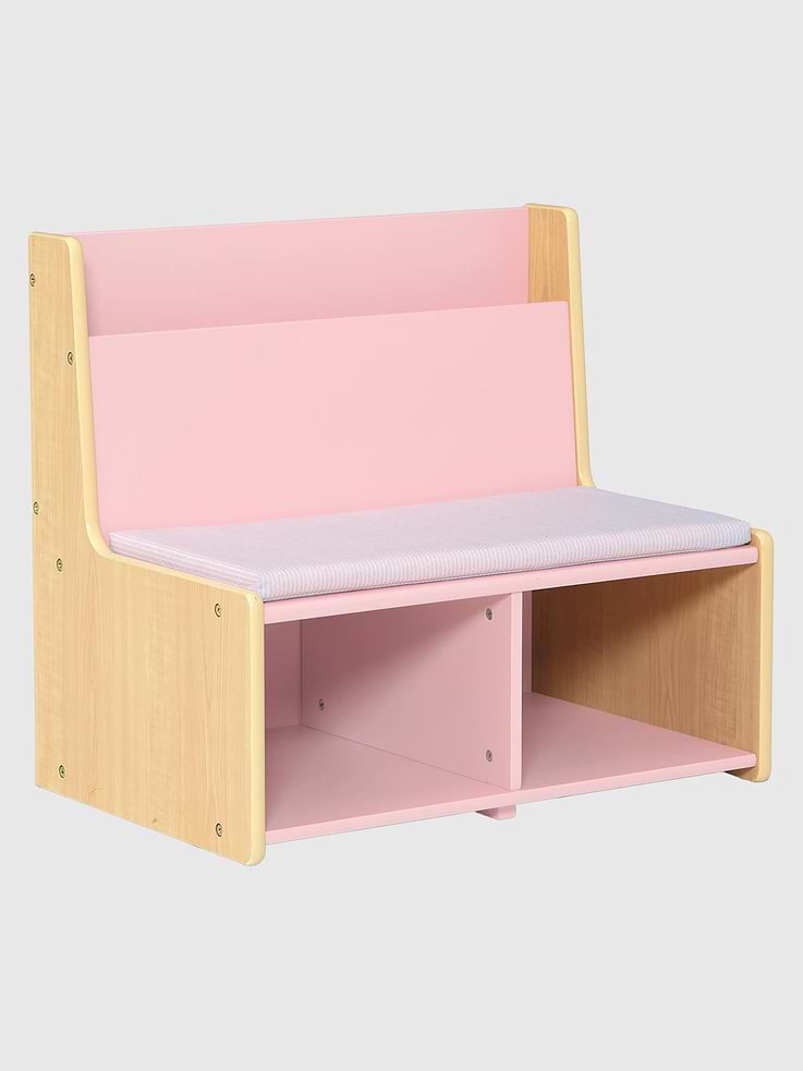 Image 5 of 7, Toddler Reading Nook with Padded Bench