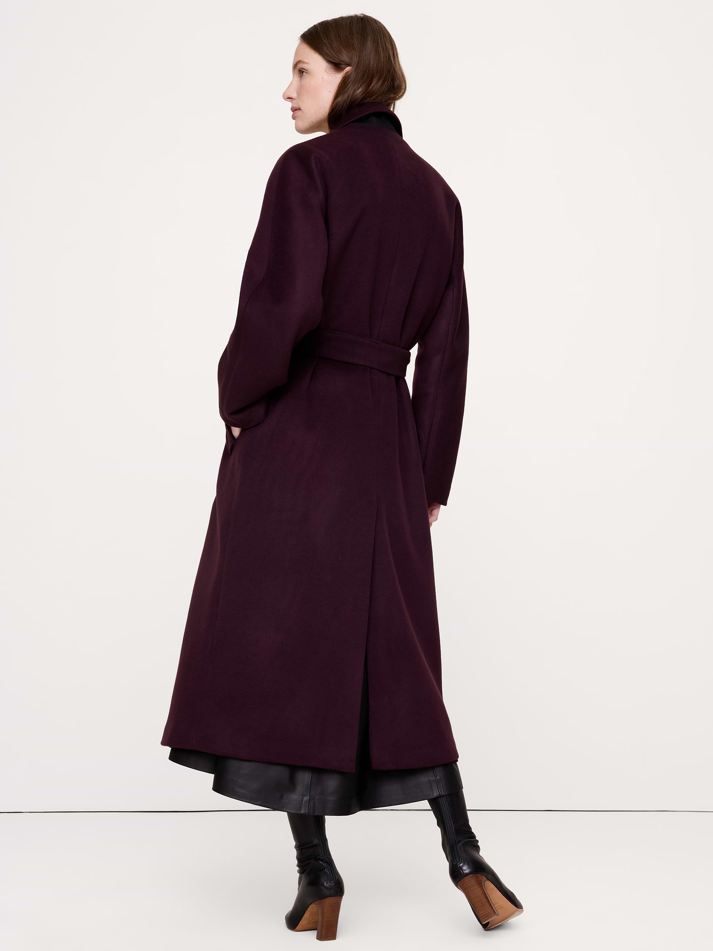 Image 2 of 3, Wool-Cashmere Wrap Coat