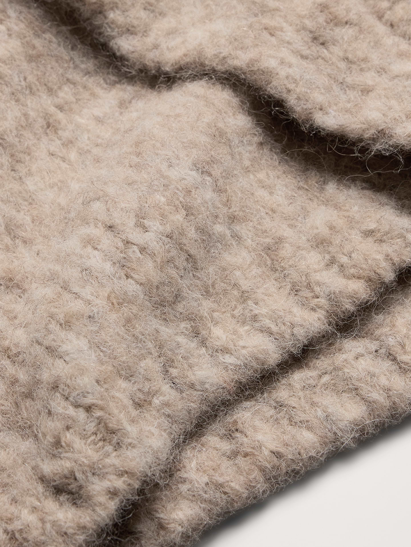 Image 6 of 6, Italian Alpaca-Blend Open Cardigan