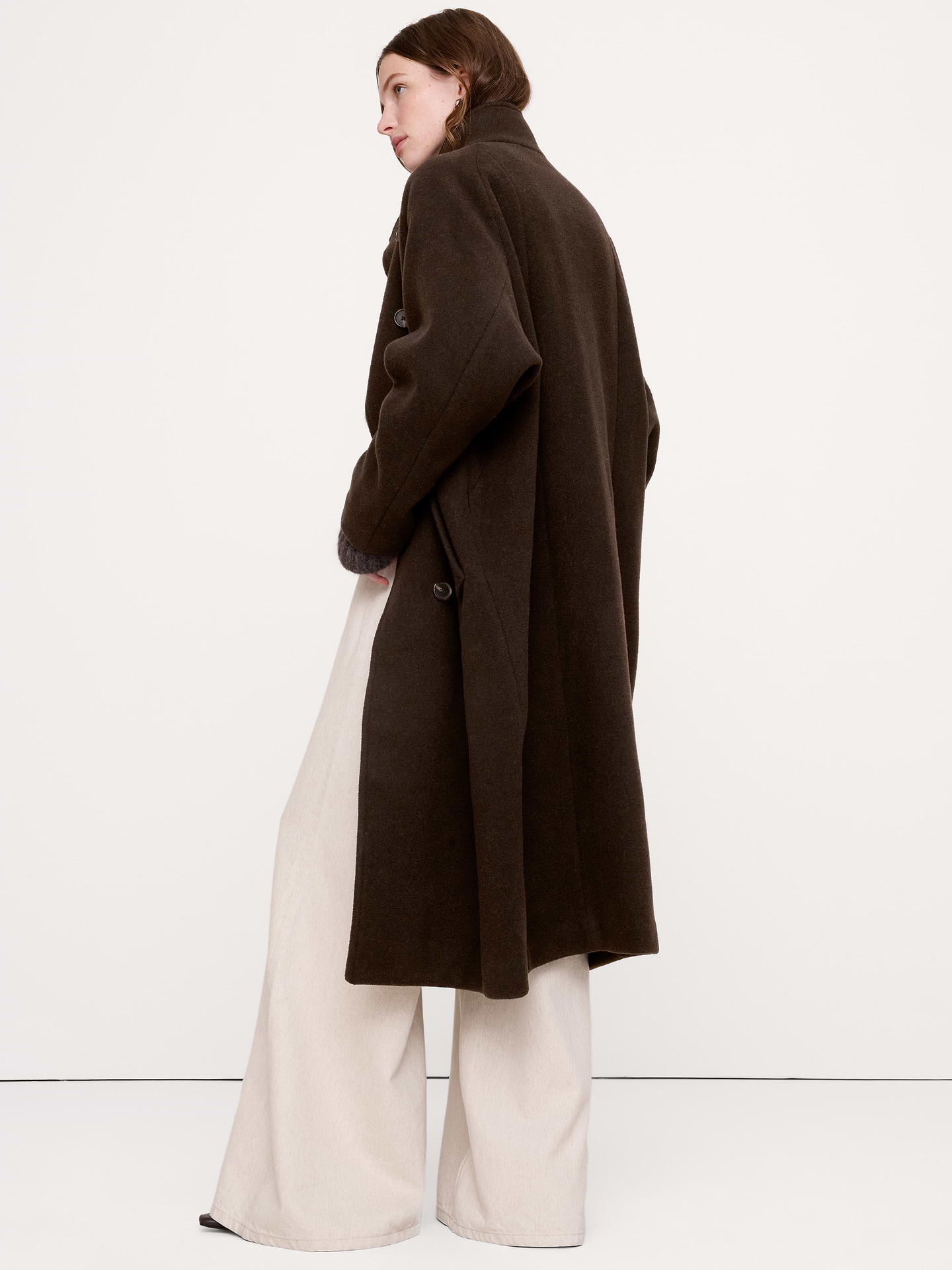 Image 5 of 7, Italian Wool-Blend Top Coat