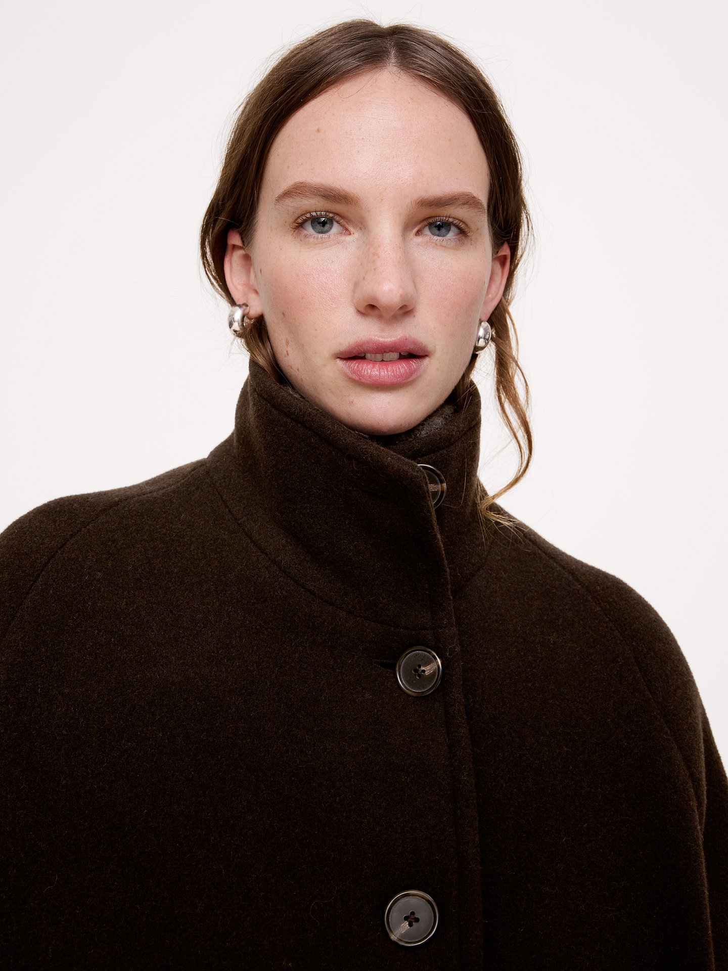 Image 6 of 7, Italian Wool-Blend Top Coat