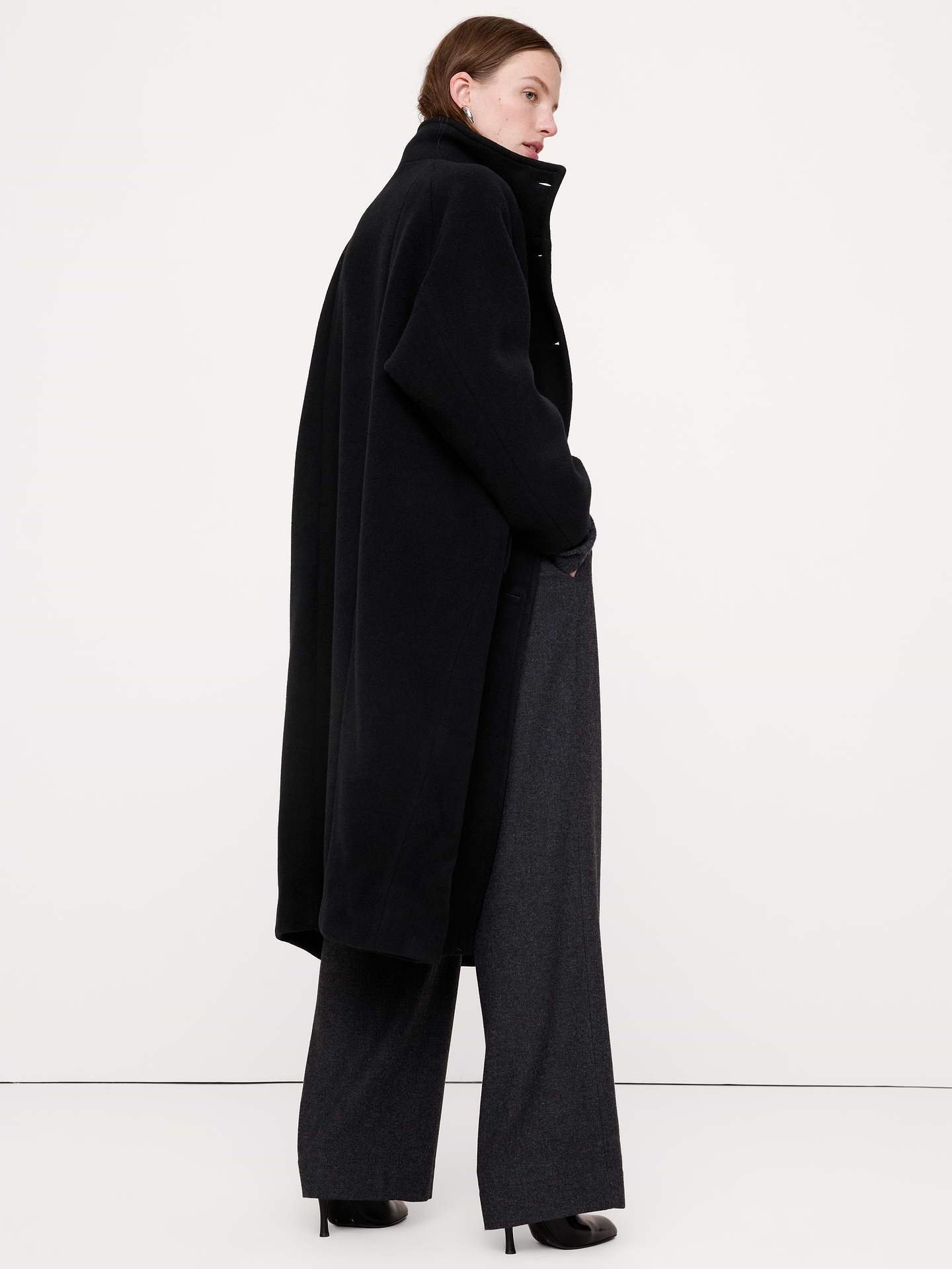 Image 2 of 7, Italian Wool-Blend Top Coat