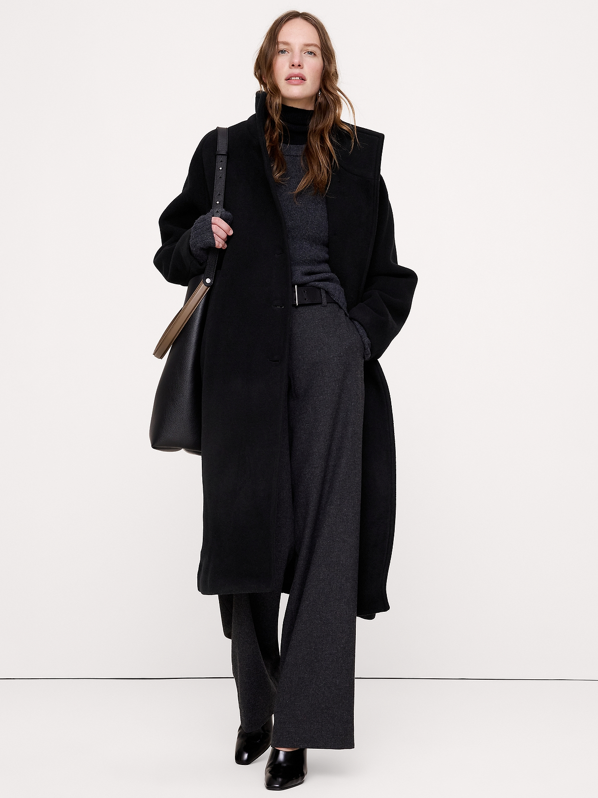 Italian Wool-Blend Top Coat | Banana Republic