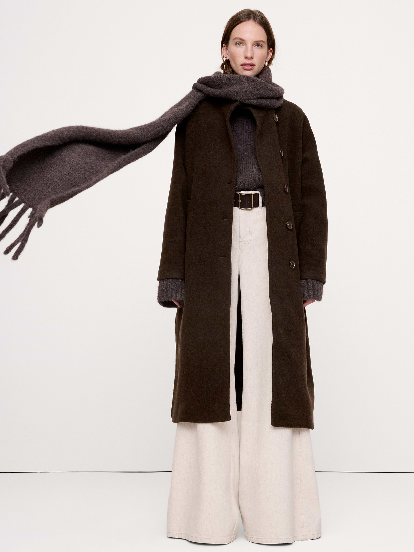 Image 7 of 7, Italian Wool-Blend Top Coat