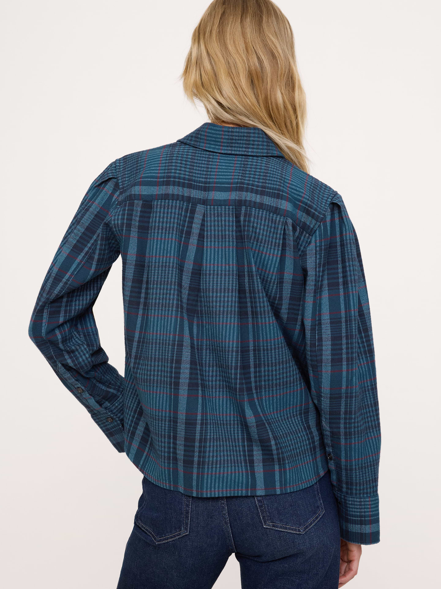 Image 2 of 4, Relaxed Flannel Utility Shirt
