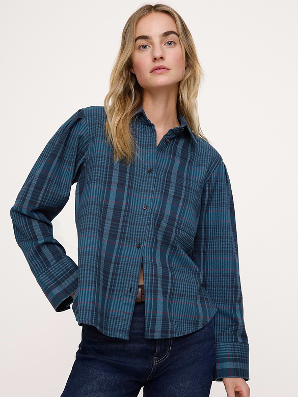 Relaxed Flannel Utility Shirt
