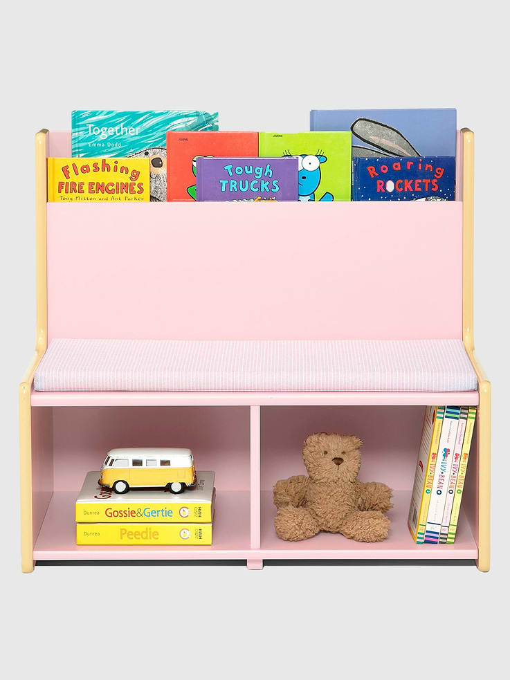 Image 3 of 7, Toddler Reading Nook with Padded Bench