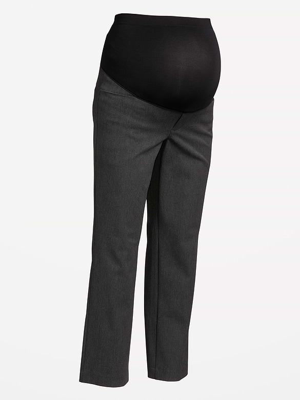 Maternity Full-Panel Pixie Straight Pants