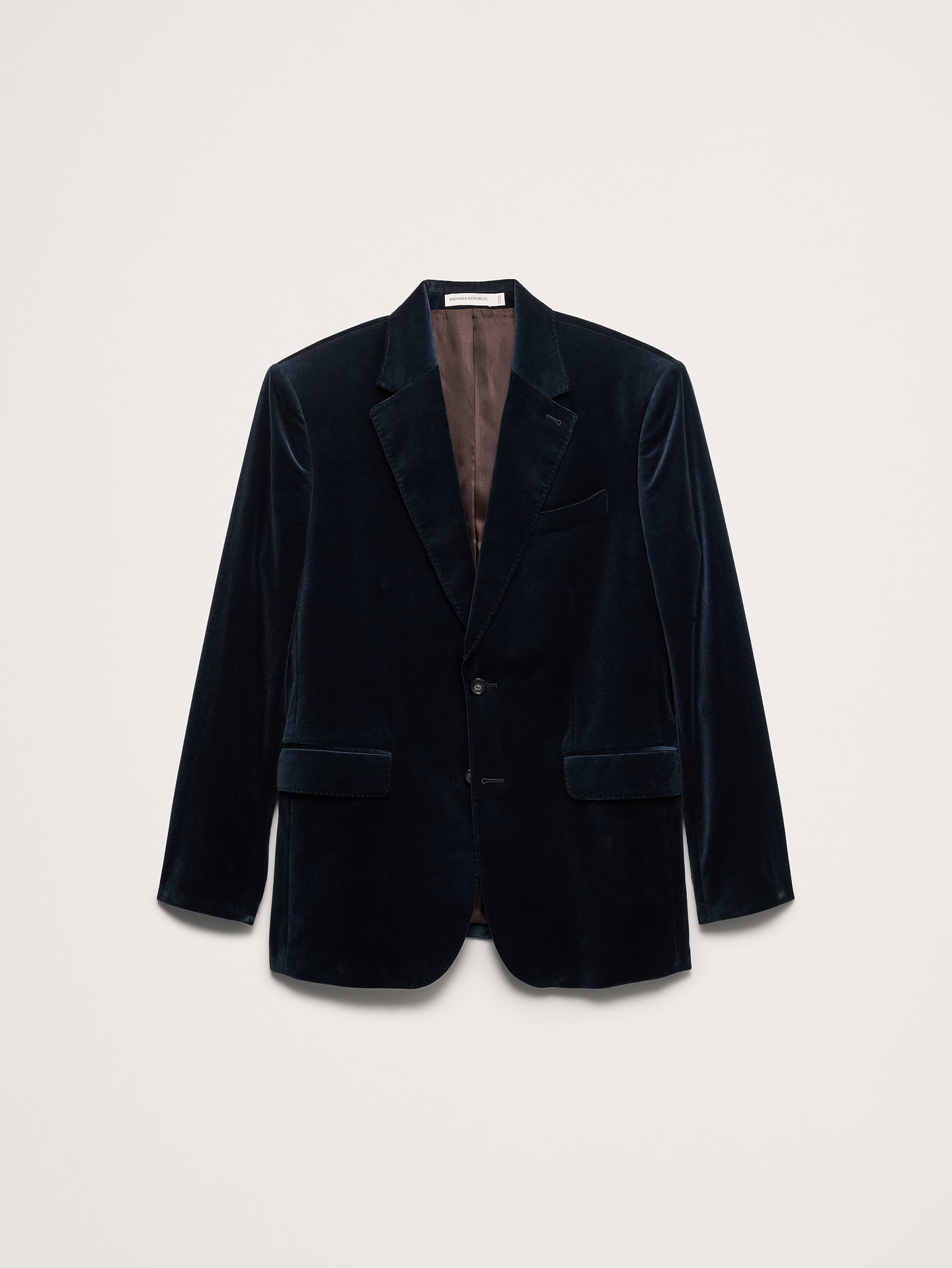 Image 4 of 8, Tailored Slim Velvet Blazer
