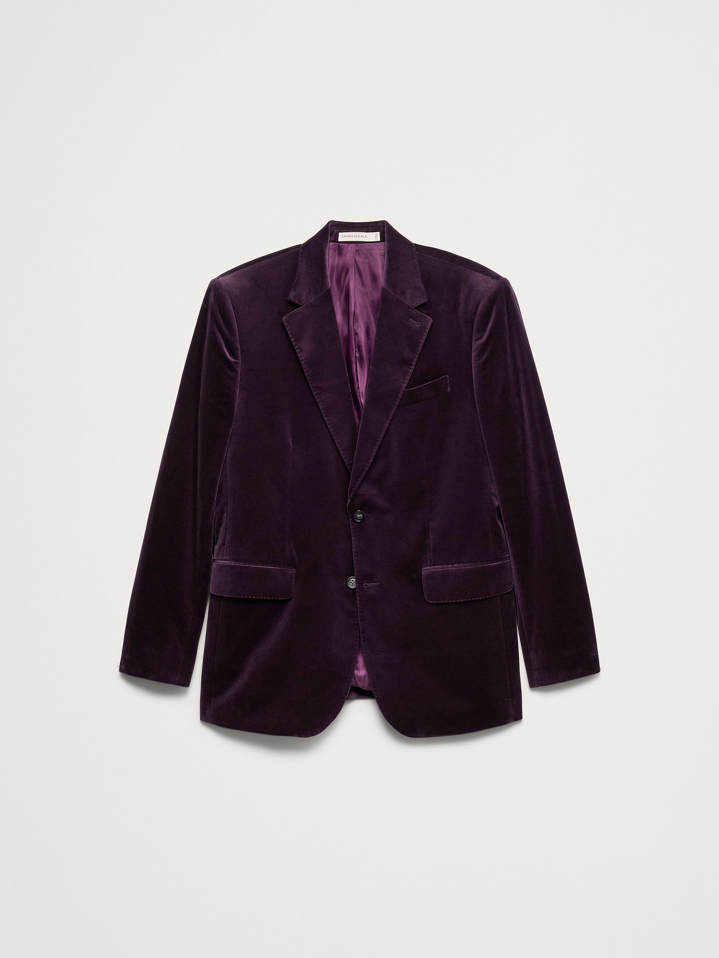 Image 4 of 8, Tailored Slim Velvet Blazer