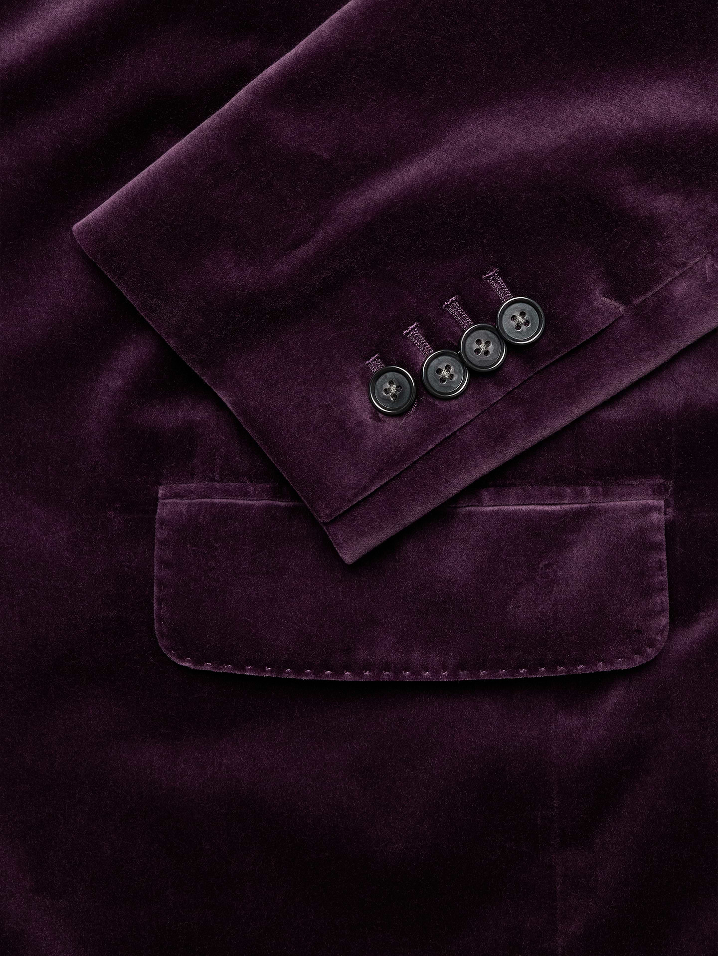 Image 6 of 8, Tailored Slim Velvet Blazer