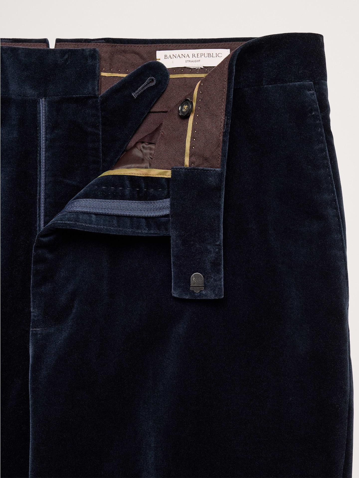 Image 6 of 7, Straight Velvet Suit Pant