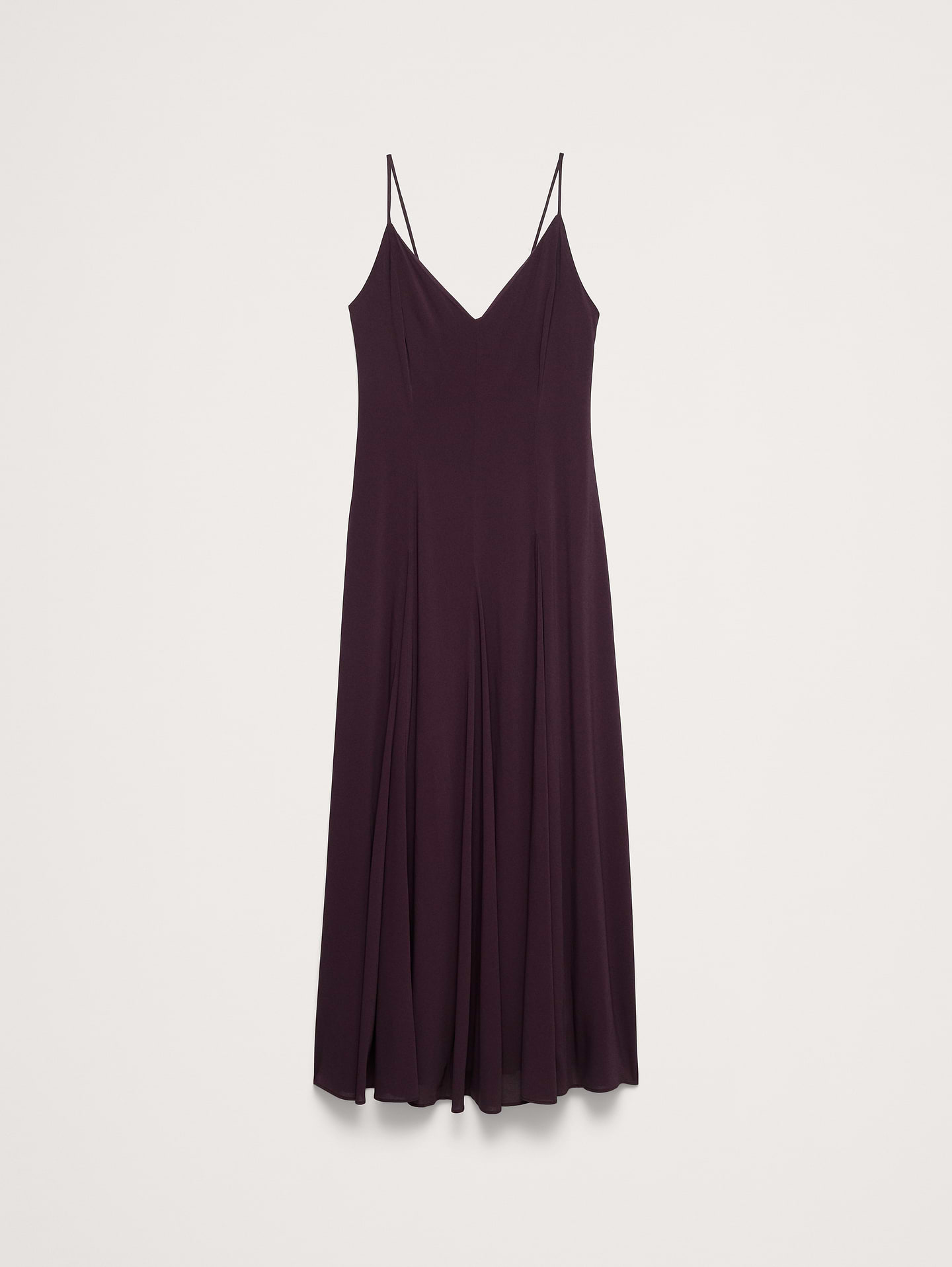Image 5 de 8, Robe longue à panneaux en crêpe georgette