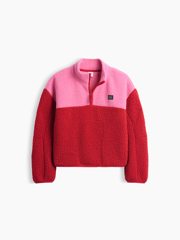 Image 5 of 5, Kids Sherpa Quarter-Zip Pullover