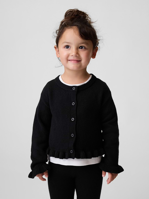 Baby & Toddler CashSoft Ruffle Cardigan Sweater