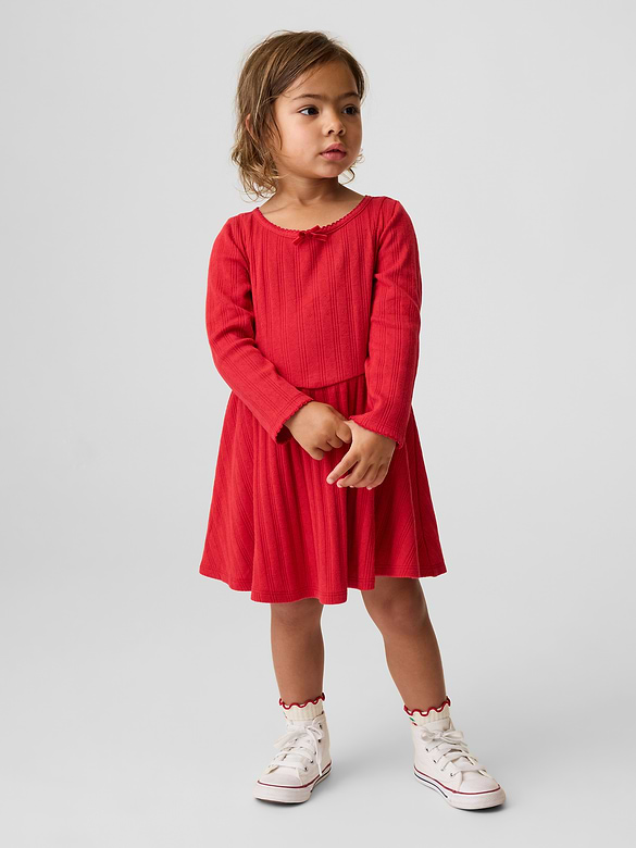 Baby & Toddler Pointelle Rib Dress