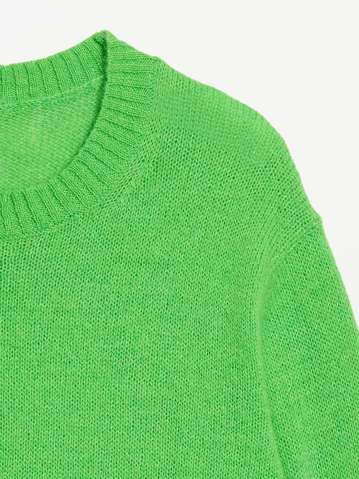 Image 5 of 5, Shrunken Cozy Crew-Neck Sweater