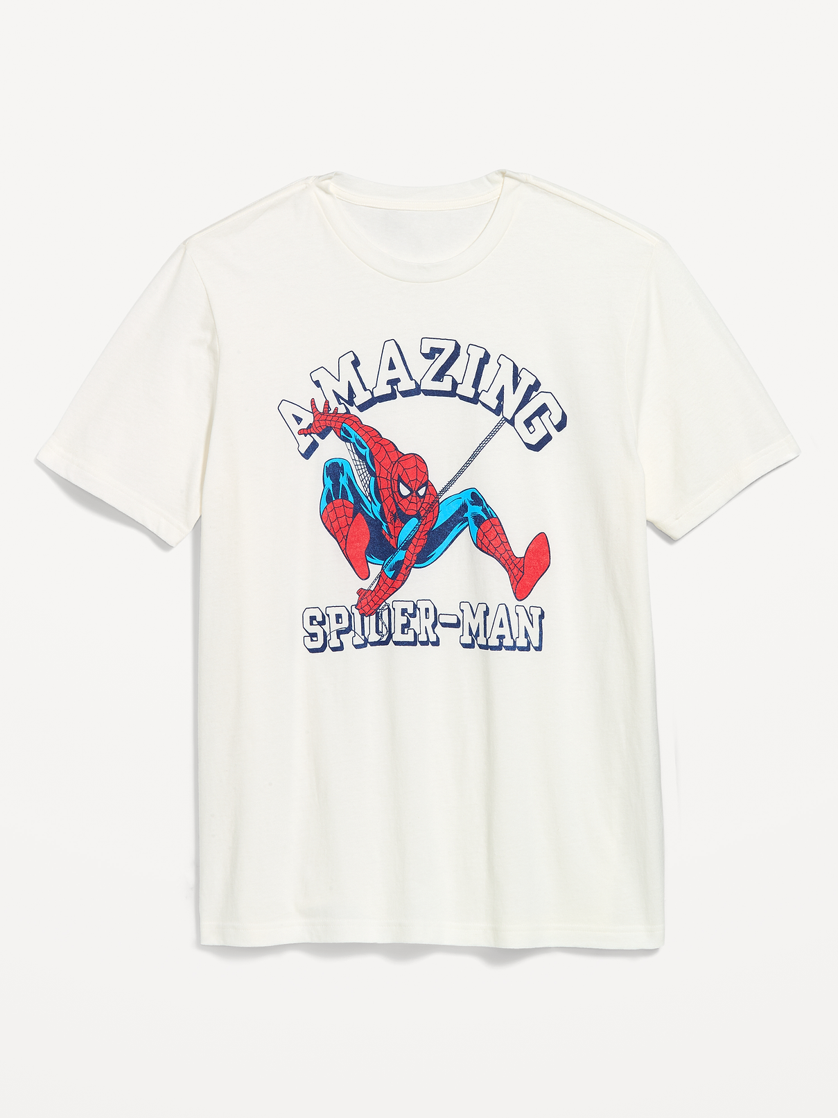 Image 1 of 2, rib-knit crew neck, short sleeves, licensed graphic, ©Marvel, Product #1183916