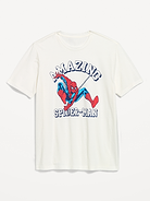 Image 1 of 2, rib-knit crew neck, short sleeves, licensed graphic, ©Marvel, Product #1183916