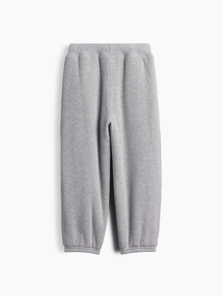 Image 3 of 4, Baby & Toddler Sherpa-Lined Waffle Joggers