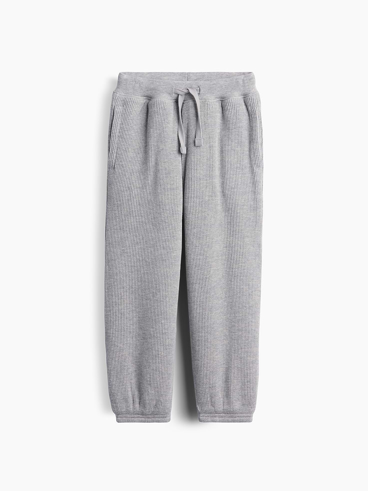 Image 2 of 4, Baby & Toddler Sherpa-Lined Waffle Joggers