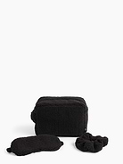 Image 1 of 3, Soft sherpa accessories bag, sleep mask, and scrunchie in a 3-piece set., Zip top closure at bag., Elasticized bands., This product was made in a factory that invests in gender equity and women’s empowerment through RISE. Learn more at gapinc.com/equity ., Product #1185364