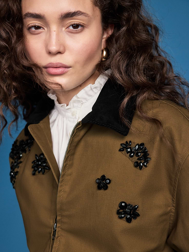 Image 6 of 9, Old Navy x Altuzarra Embellished Bomber Barn Jacket