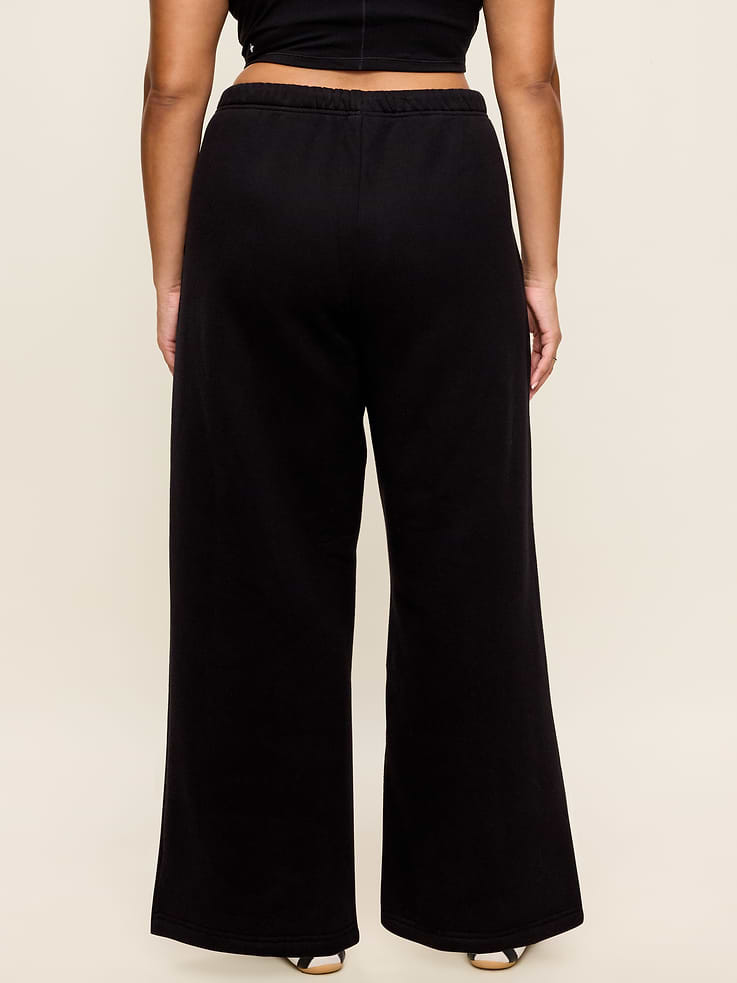 Image 7 of 7, High-Waisted Baseline Fleece Wide-Leg Sweatpants