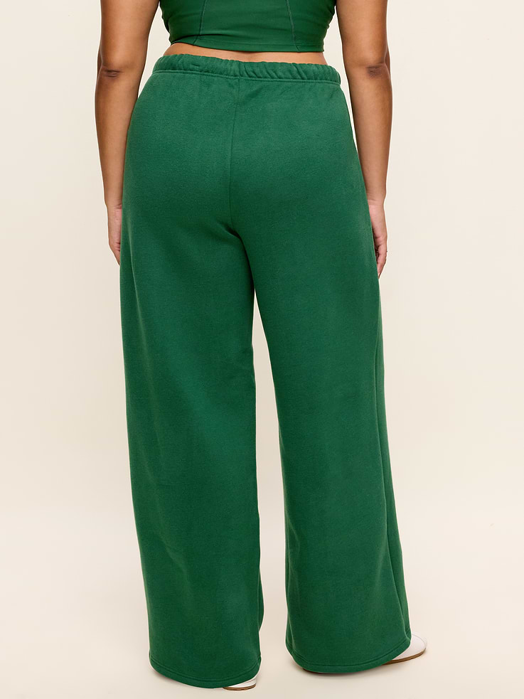 Image 7 of 7, Mid-Rise Baseline Fleece Wide-Leg Sweatpants