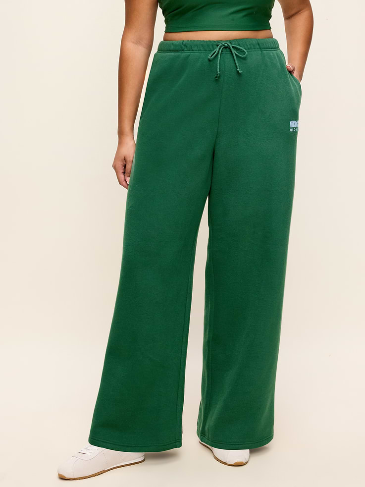 Image 6 of 7, Mid-Rise Baseline Fleece Wide-Leg Sweatpants