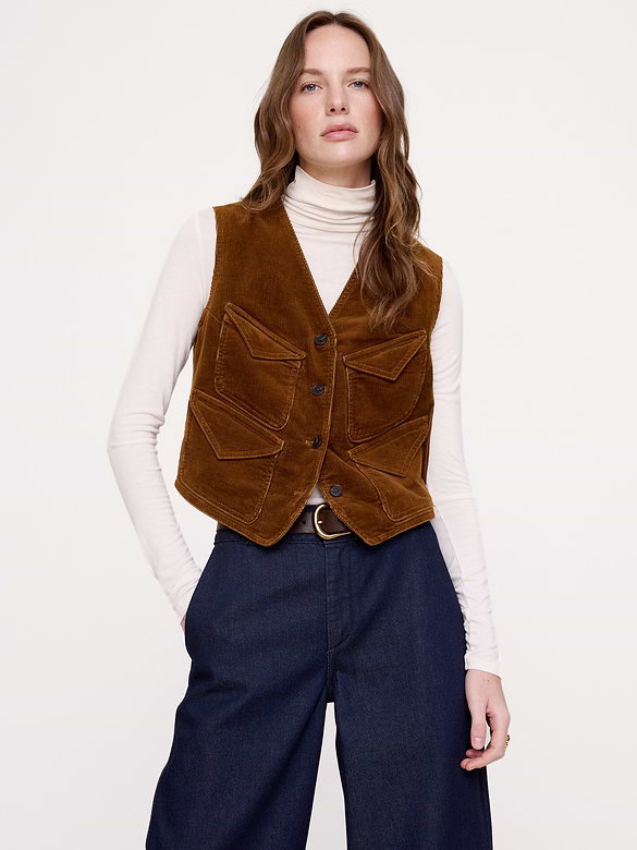 Corduroy Pocket Vest