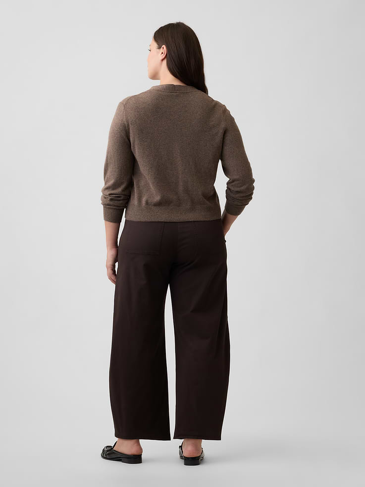 Image 6 of 7, Mid Rise Barrel Khakis