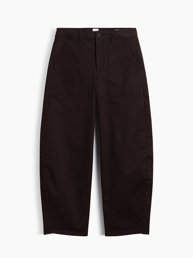 Image 7 of 7, Mid Rise Barrel Khakis
