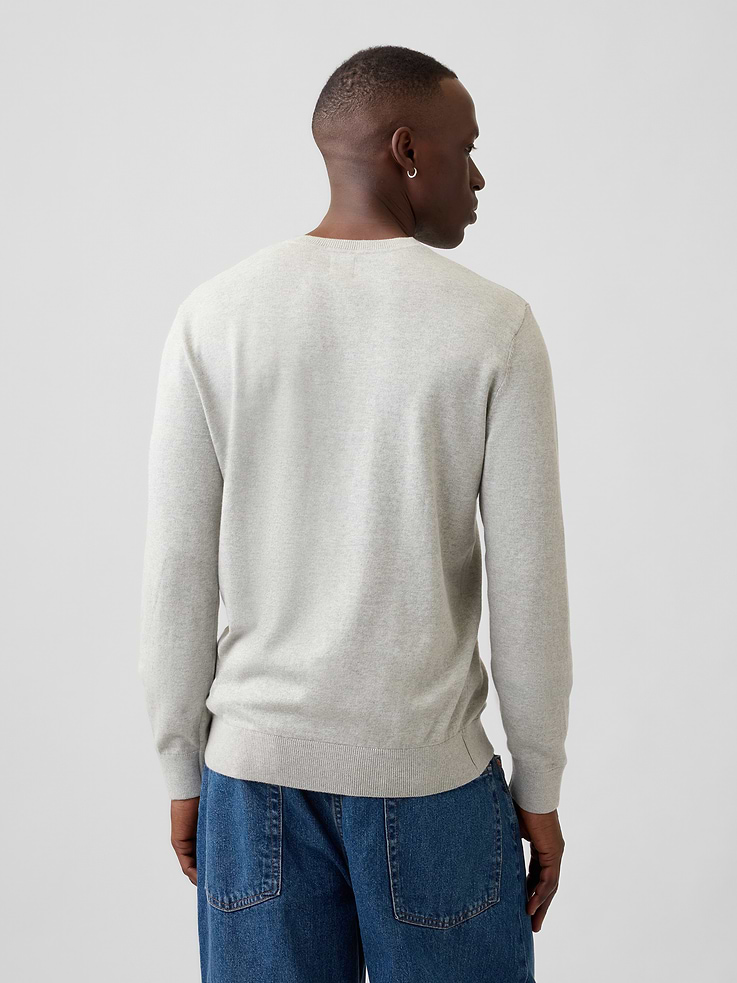 Image 2 of 5, 100% Cotton Cotton V-Neck Sweater