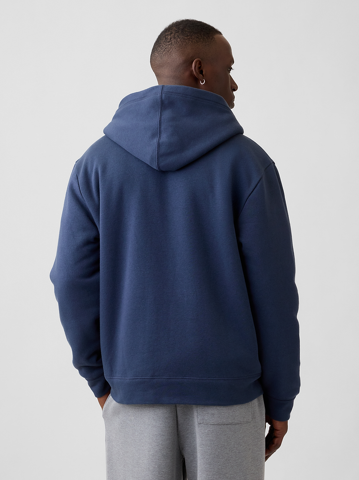 Image 2 of 4, Relaxed Gap Logo Sherpa-Lined Zip Hoodie