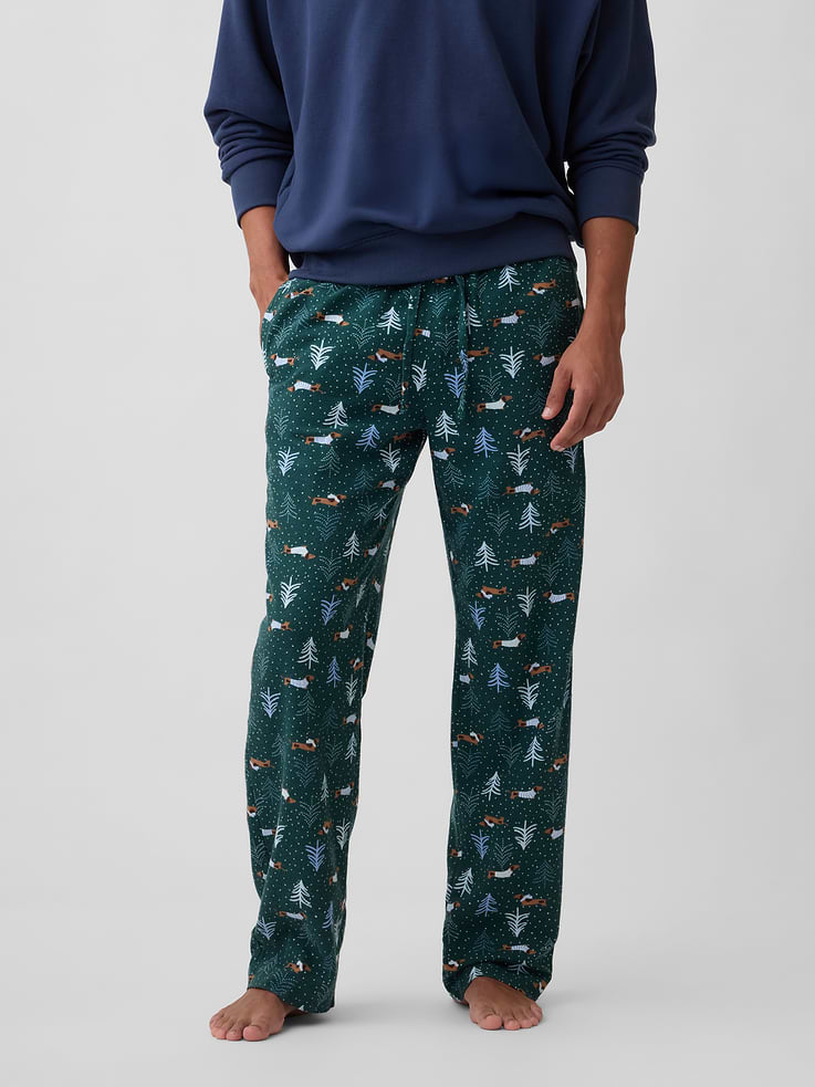 Image 3 of 4, Relaxed Flannel PJ Pants