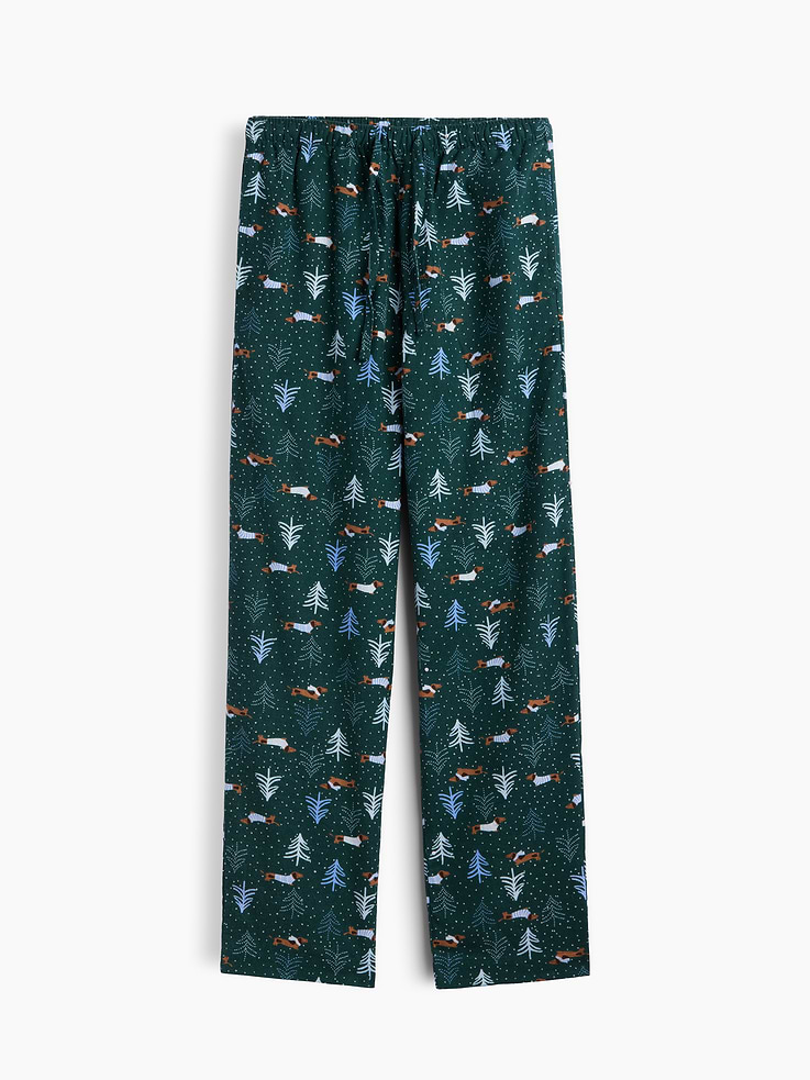 Image 4 of 4, Relaxed Flannel PJ Pants