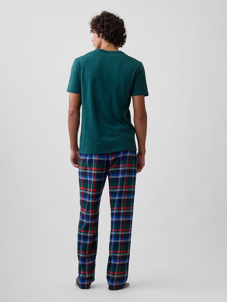 Image 2 of 4, Relaxed Flannel PJ Pants