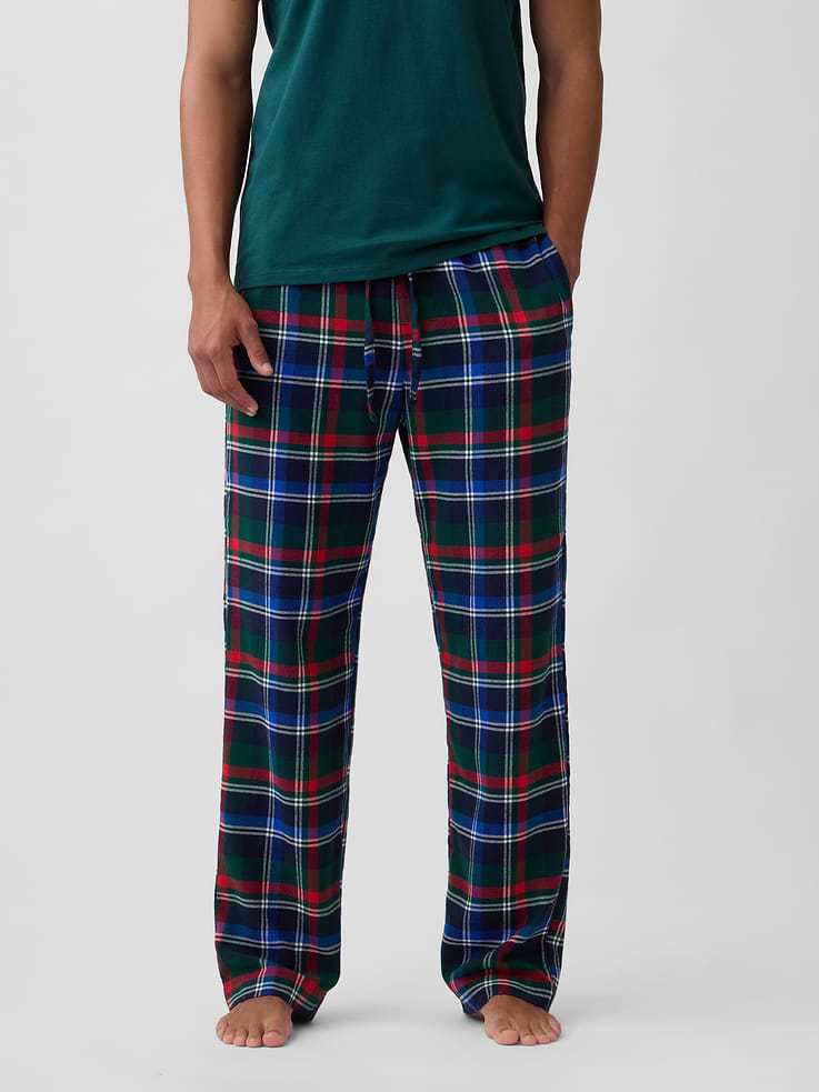 Image 3 of 4, Relaxed Flannel PJ Pants