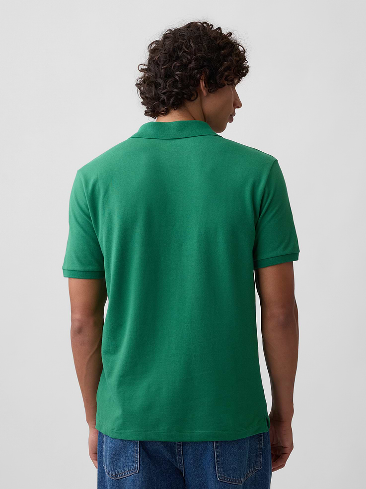 Image 2 of 5, Stretch Pique Polo Shirt