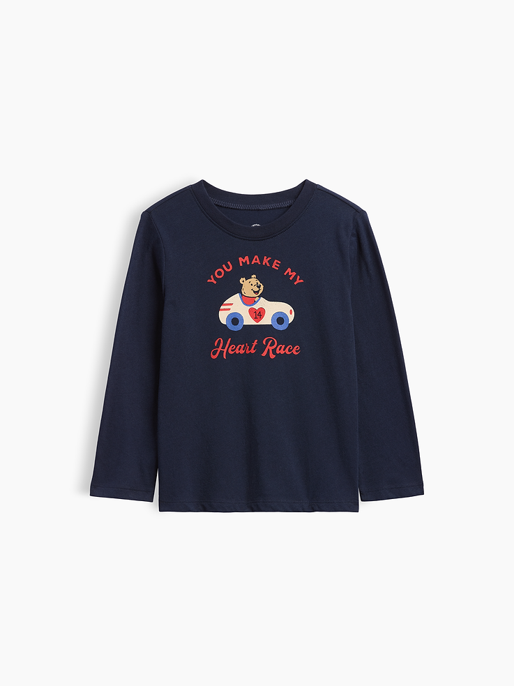Image 1 of 3, Soft jersey knit., Long sleeves., Crewneck., Graphic at front., This product was made in a factory that invests in gender equity and women’s empowerment through RISE. Learn more at, Product #1184768