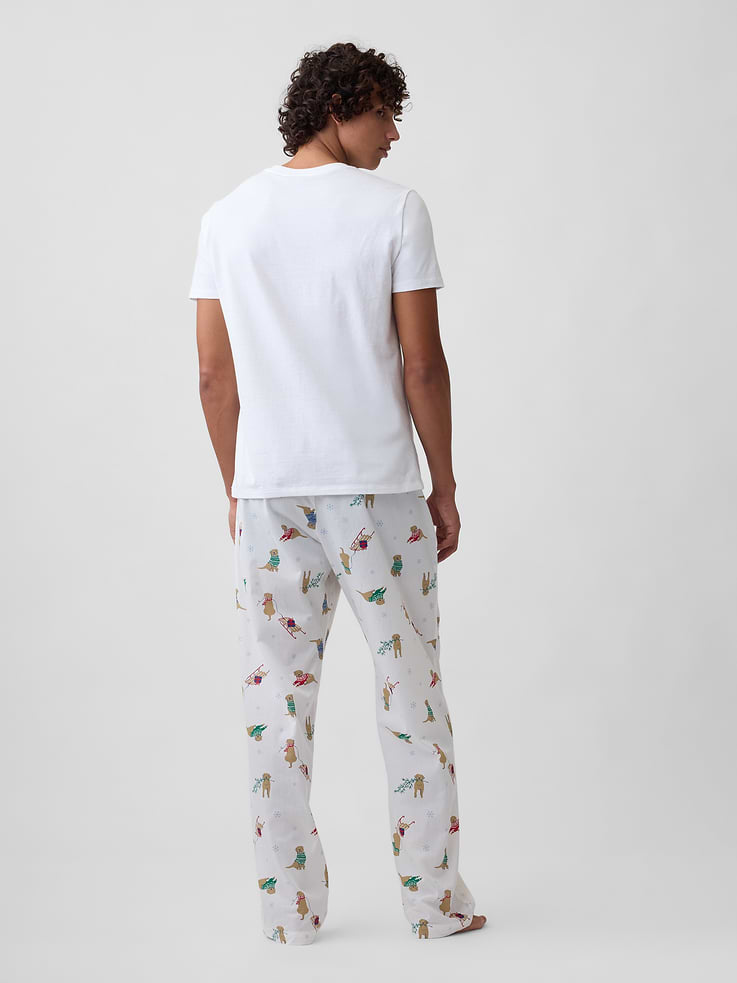 Image 2 of 4, Relaxed Poplin PJ Pants