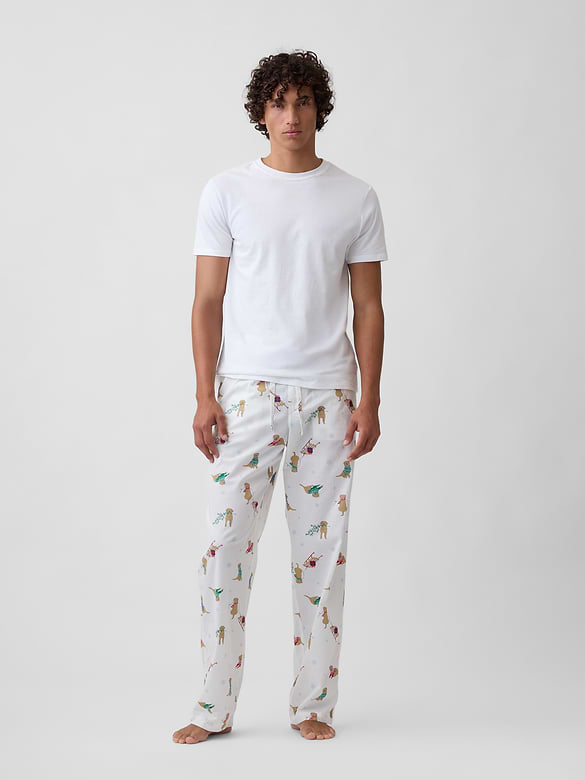 Relaxed Poplin PJ Pants