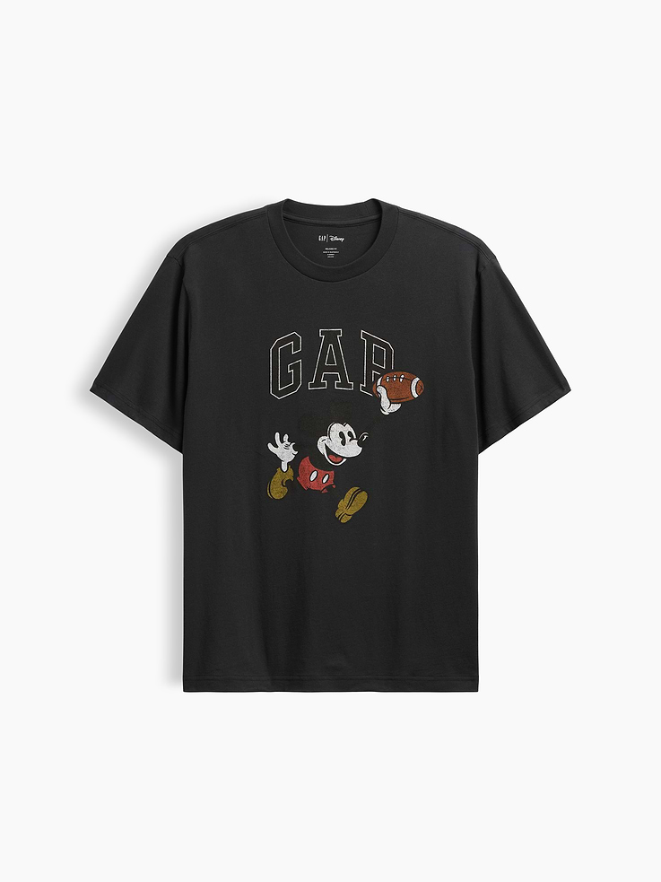 Image 5 of 5, Gap × Disney Mickey Mouse Everyday Soft Relaxed Logo T-Shirt