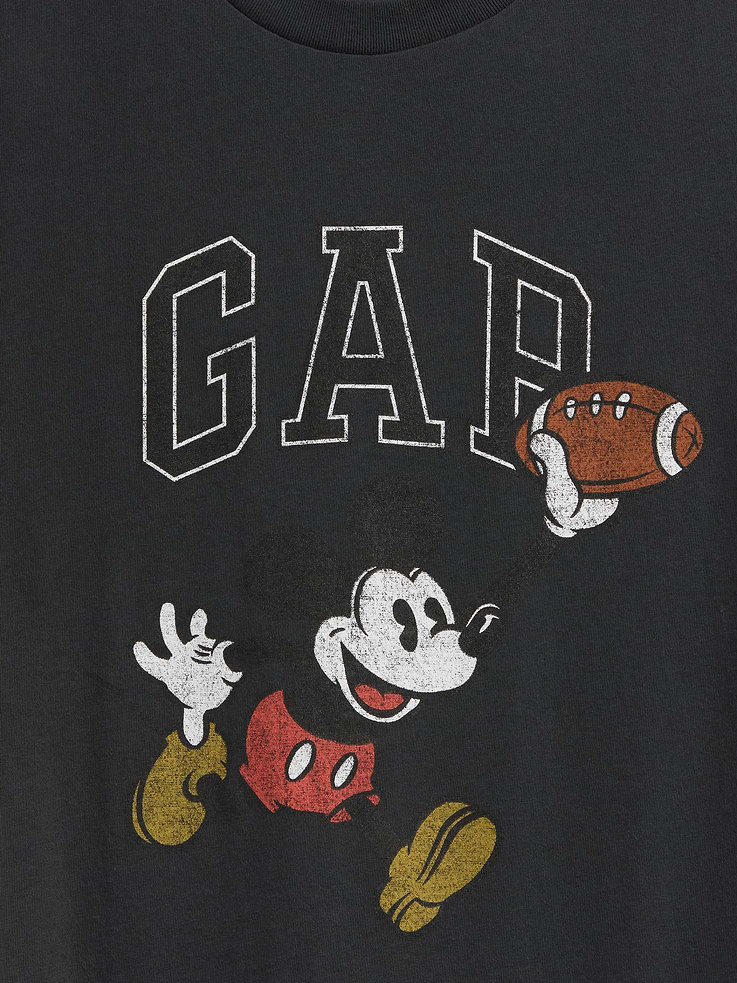 Image 4 of 5, Gap × Disney Mickey Mouse Everyday Soft Relaxed Logo T-Shirt