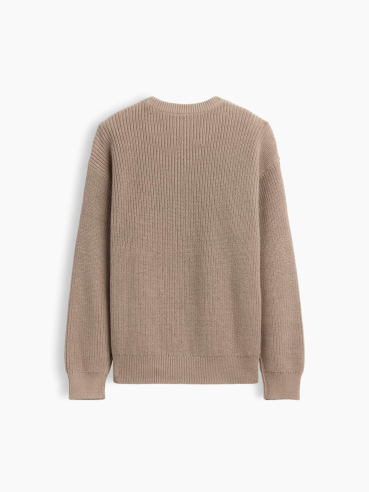 Image 4 of 4, Kids Relaxed Textured Crewneck Sweater