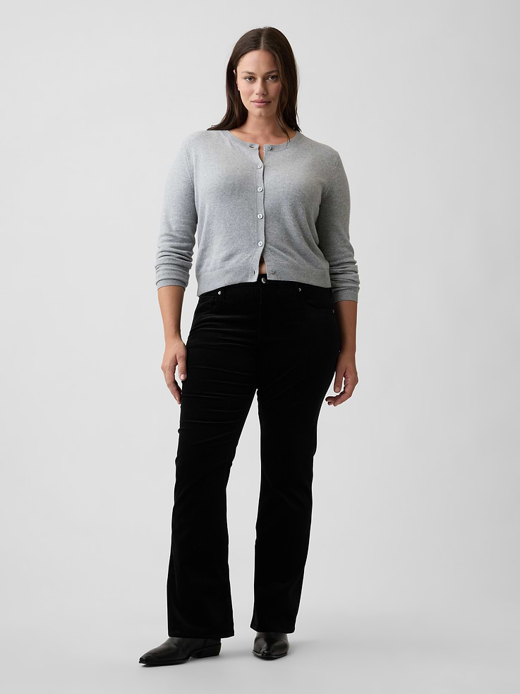 Image 5 of 7, Mid Rise Boot Velvet Pants