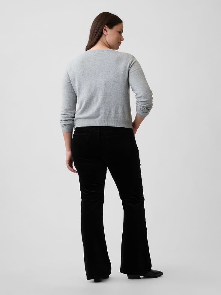 Image 6 of 7, Mid Rise Boot Velvet Pants